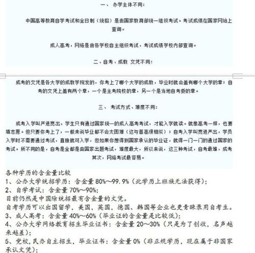 成考与自考：成人教育的两种路径解析